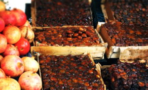 Dates and Pomegranates part of the Mediterranean diet.