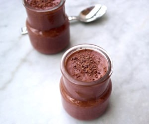 3 Ingredient Light Chocolate Mousse Made with Greek Yogurt