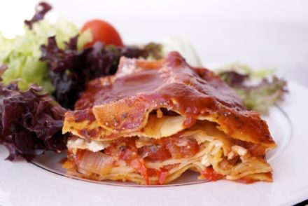 Vegetarian Lasagna with Feta Cheese