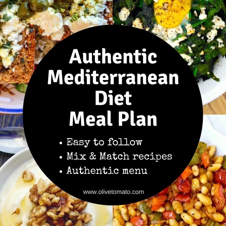 Mediterraanse Dieet Maaltijdplan #Mediterraan #Dieet #Plan #maaltijd #menu
