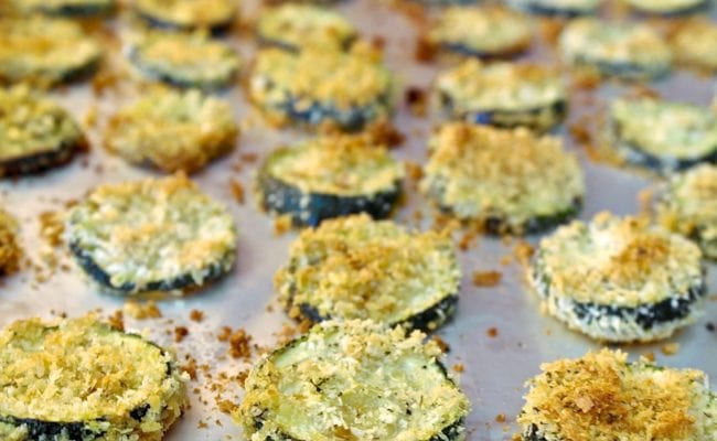 baked zucchini chips