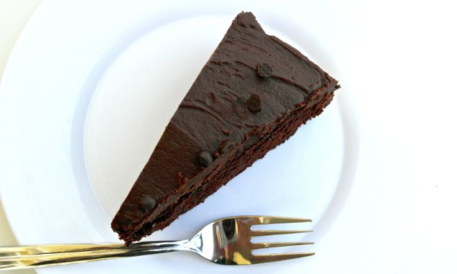 chocolate cake with EVOO