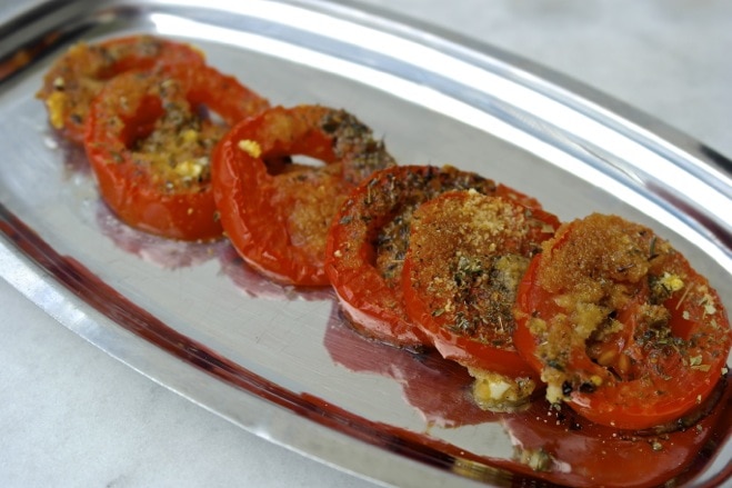 Roasted Tomatoes with oregano & garlic