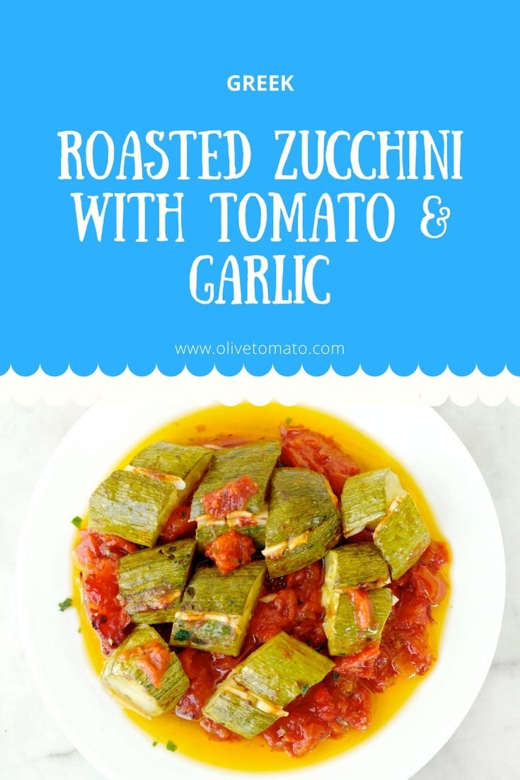 roasted zucchini and tomatoes