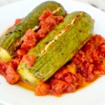 Roasted zucchini and tomatoes