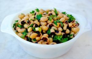 Mediterranean Black-Eyed Peas with Honey Vinaigrette