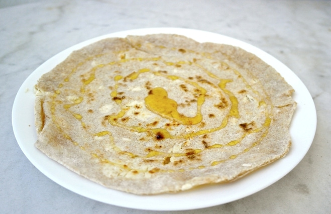 Whole Wheat Cheese Filled Cretan Pita  – Sfakiani Pita