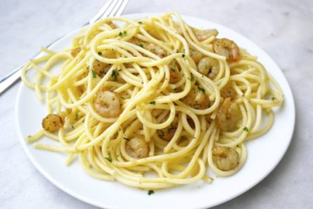 Lemon garlic shrimp