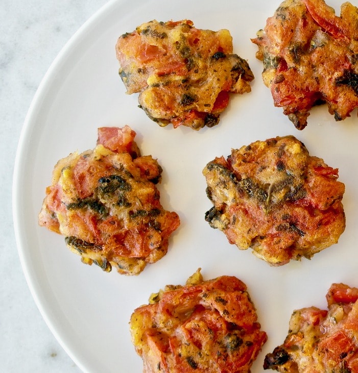 greek tomato patties from santorini-domatokeftedes