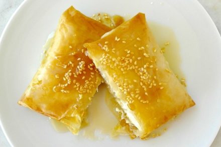Greek baked feta in phyllo