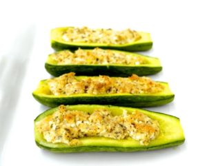 Stuffed Zucchini with Feta and Herbs