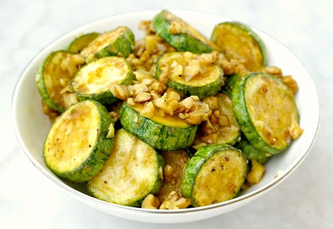 Sautéed Zucchini with Walnuts