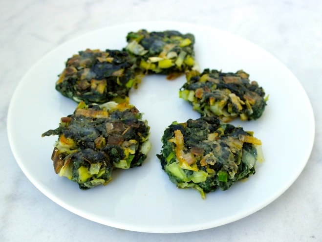 Spinach fritters Greek