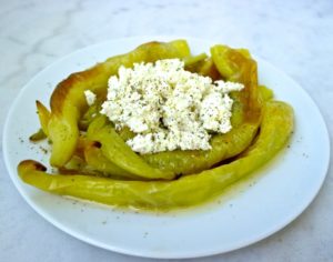 Mediterranean Hot Green Pepper Appetizer