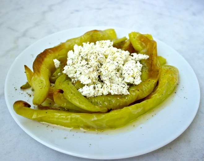 Greek spicy peppers Olive Tomato