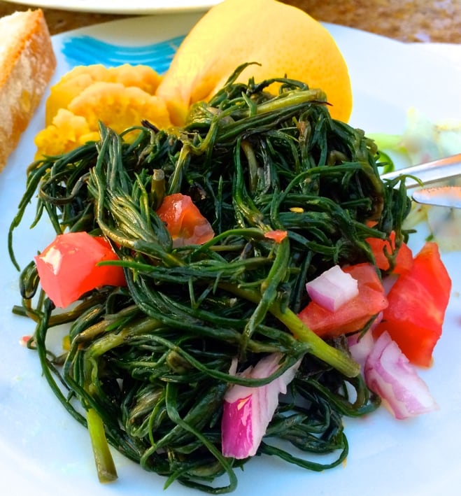 greek greens and fava