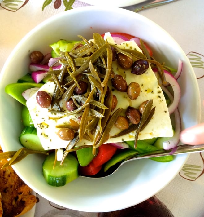 greek salad kythera