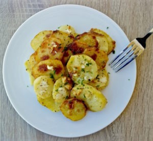 Yiayia’s Greek Scalloped Potatoes with Feta Cheese
