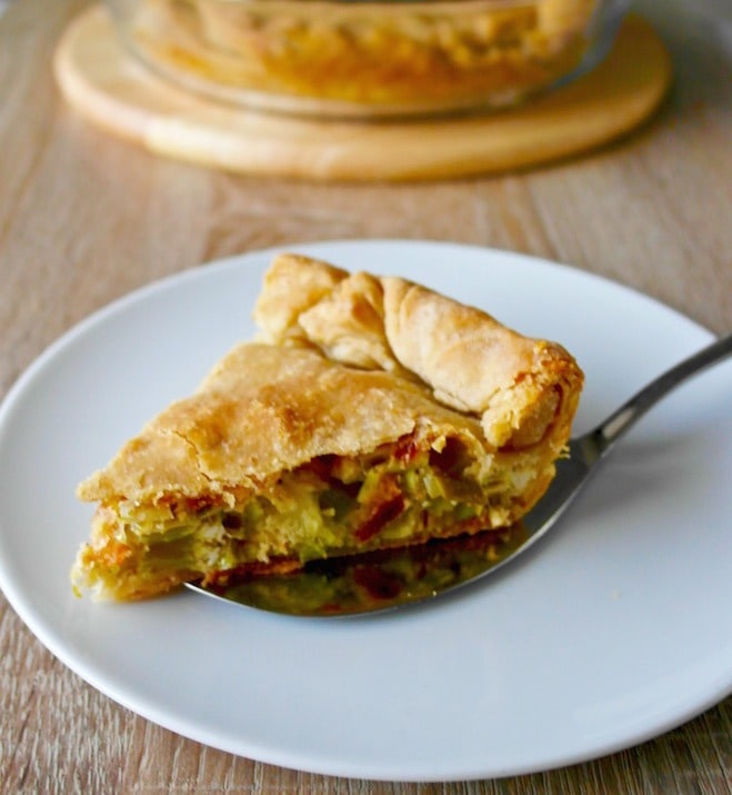 Greek Leek Pie with Homemade Phyllo-Prasopita
