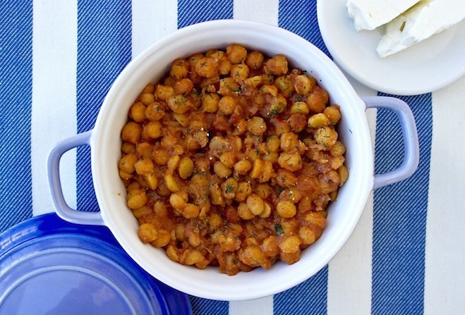 greek roasted chickpeas