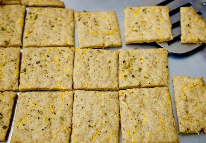 carrot and olive oil crackers