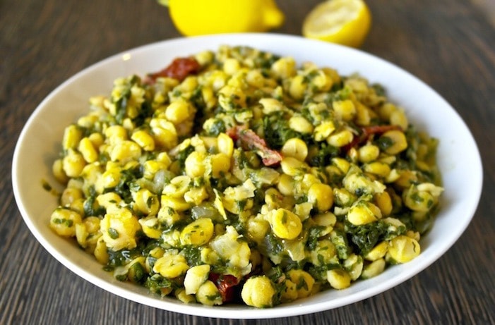 chickpeas with spinach