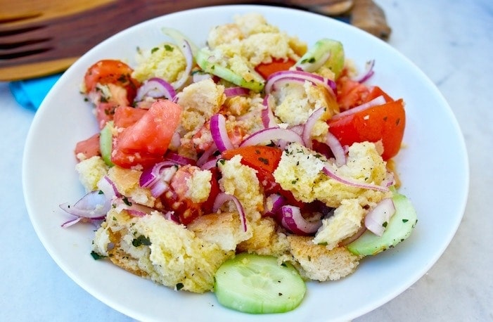 Traditional Panzanella - Tuscan Tomato and Bread Salad