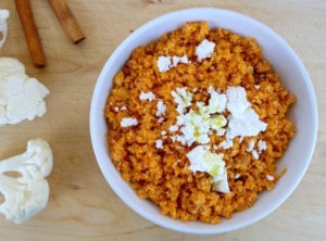 Mediterranean Cauliflower Rice with Feta