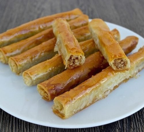 Walnut Phyllo Rolls - Easy Baklava
