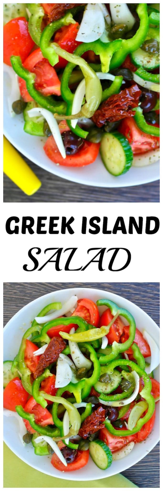 Greek Islands Style Mixed Greens Salad