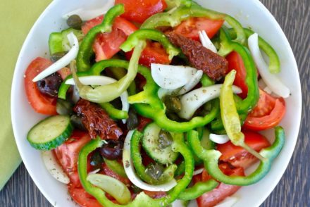 Greek island tomato salad