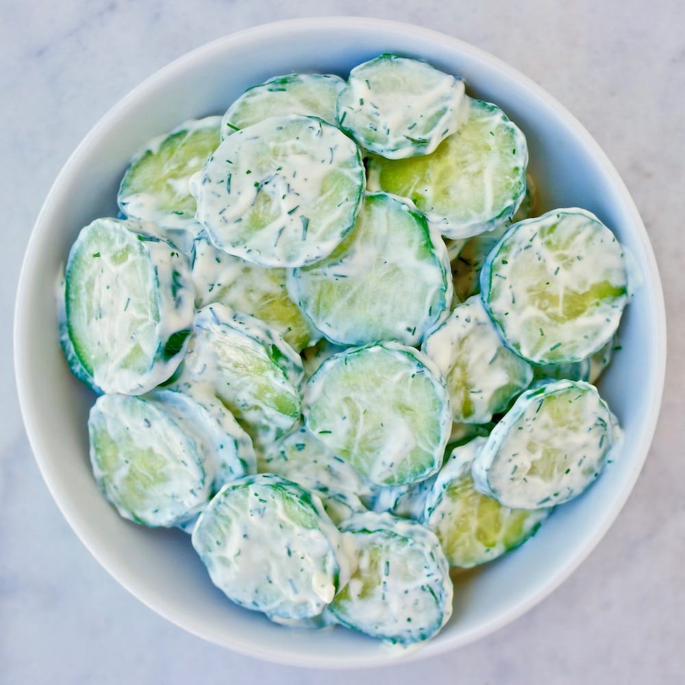 Mediterranean cucumber salad