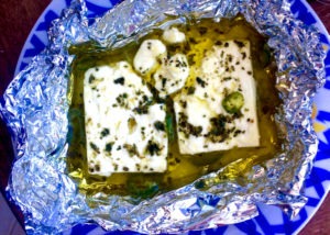 Baked Feta with Hot Peppers
