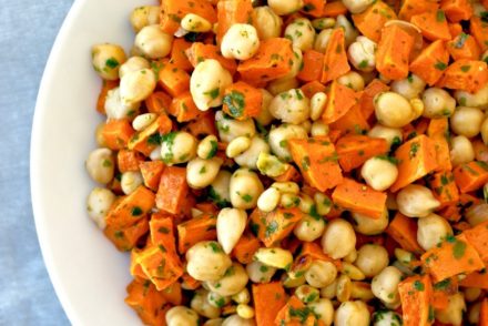 chickpea and sweet potato salad
