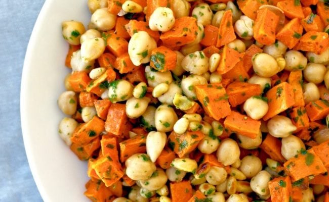 chickpea and sweet potato salad