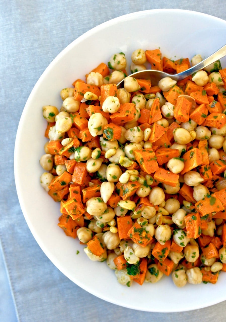 chickpea and sweet potato salad