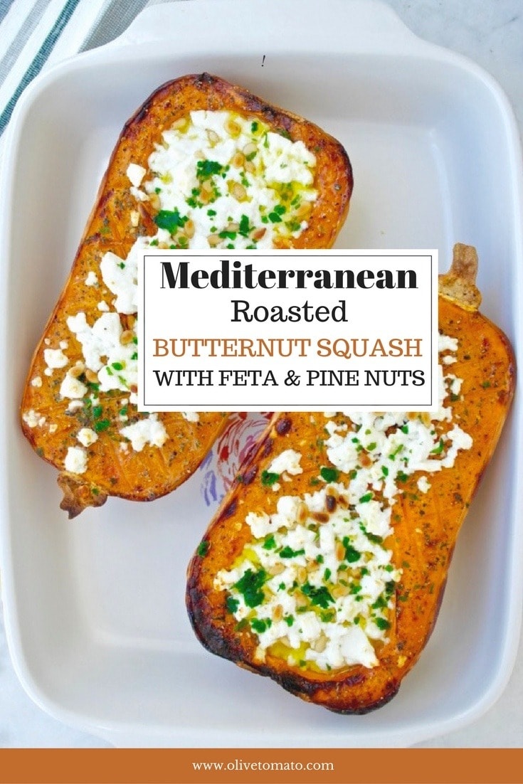 Baked Butternut Squash with Feta