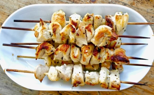Authentic Chicken souvlaki