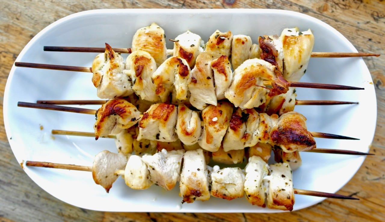 quick and easy authentic chicken souvlaki in the oven