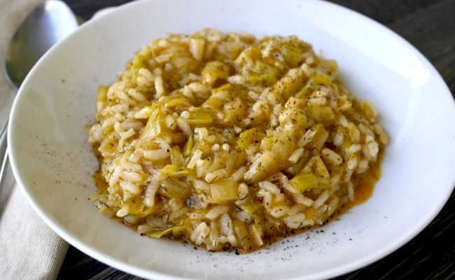 Greek Leeks and Rice Prasorizo