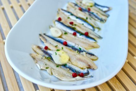 Greek Marinated Anchovies