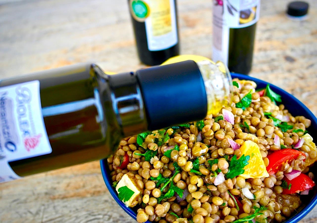 Greek lentil salad