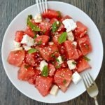 Watermelon and feta salad