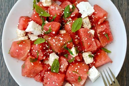 Watermelon and feta salad