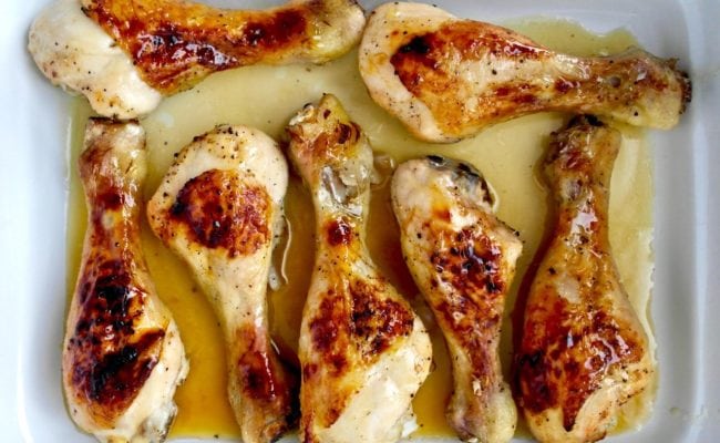 Honey glazed chicken