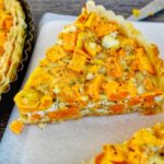 Greek sweet potato and feta tart