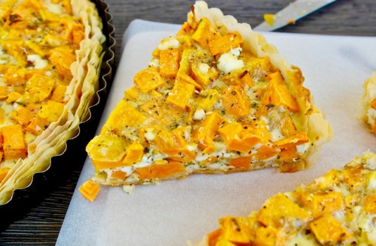 Greek Sweet Potato and Feta Tart