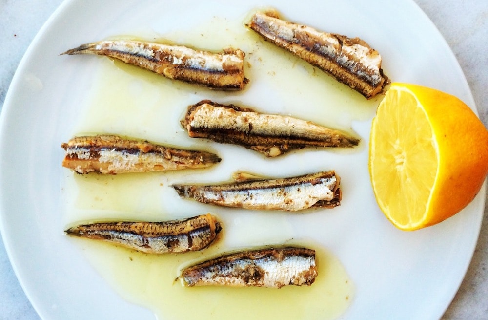 canned anchovies