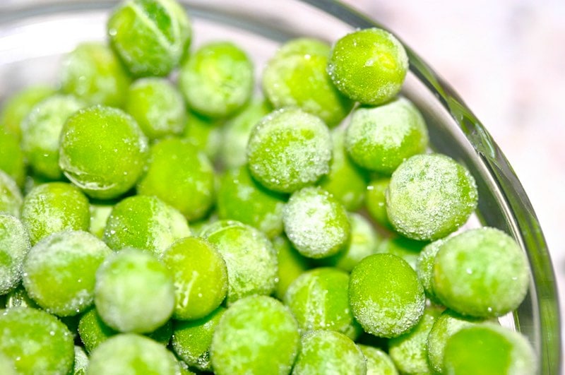 frozen peas