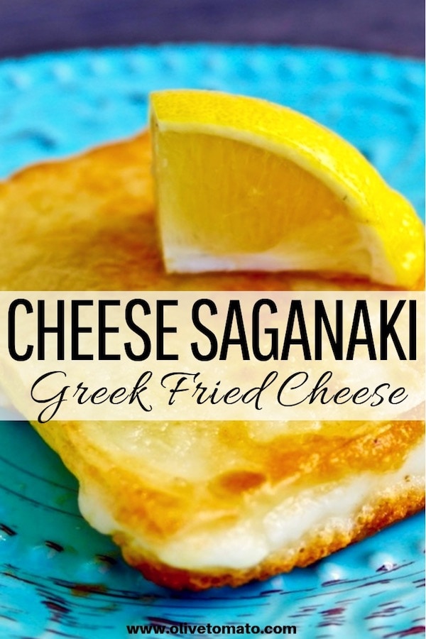 Saganaki - Authentic Greek Fried Cheese - Olive Tomato